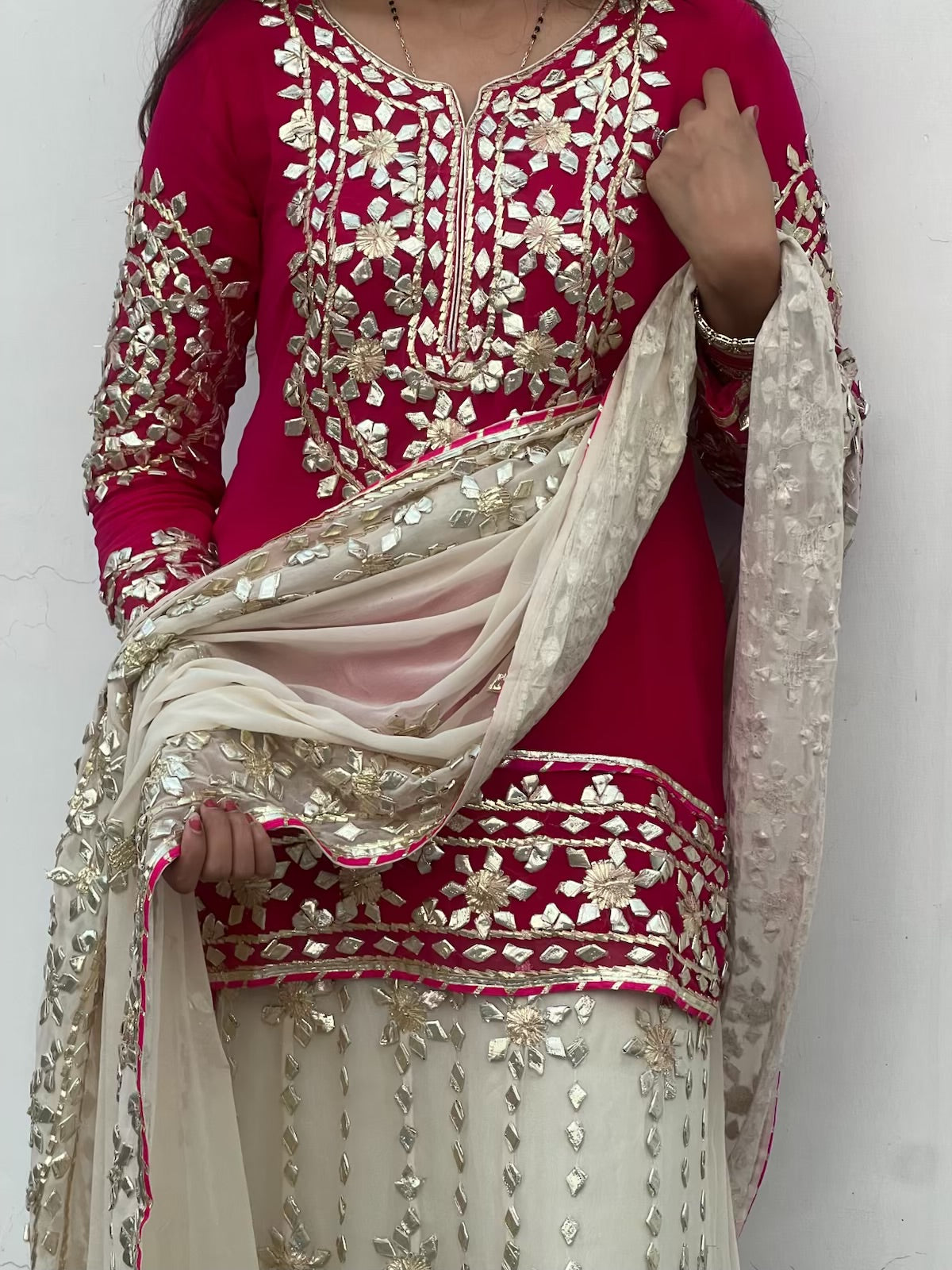 Rani Pink Ghota Patti Skirt Suit