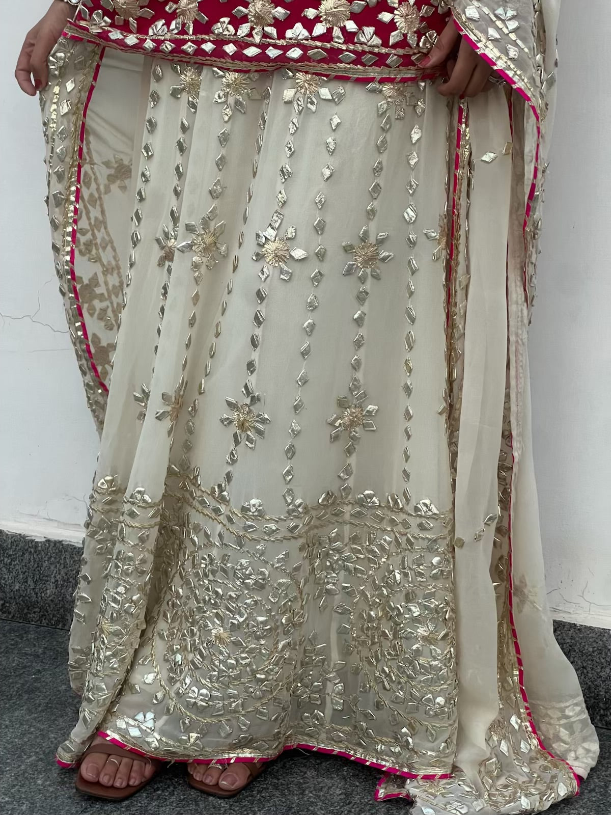 Rani Pink Ghota Patti Skirt Suit