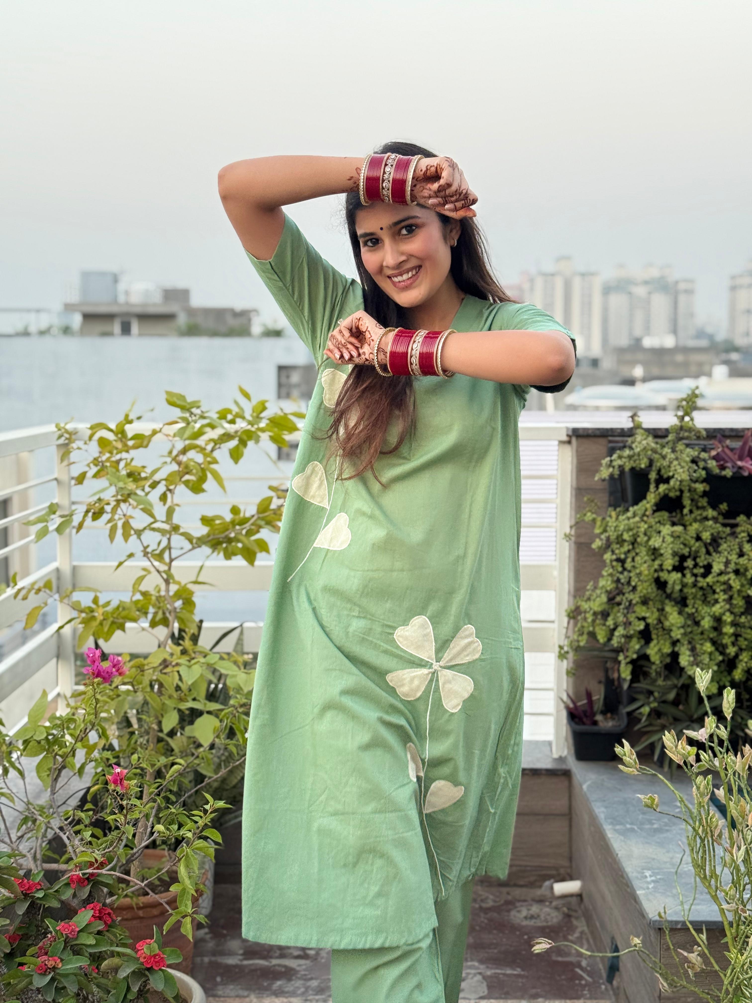 Mint Bliss Cotton Co-ord Set