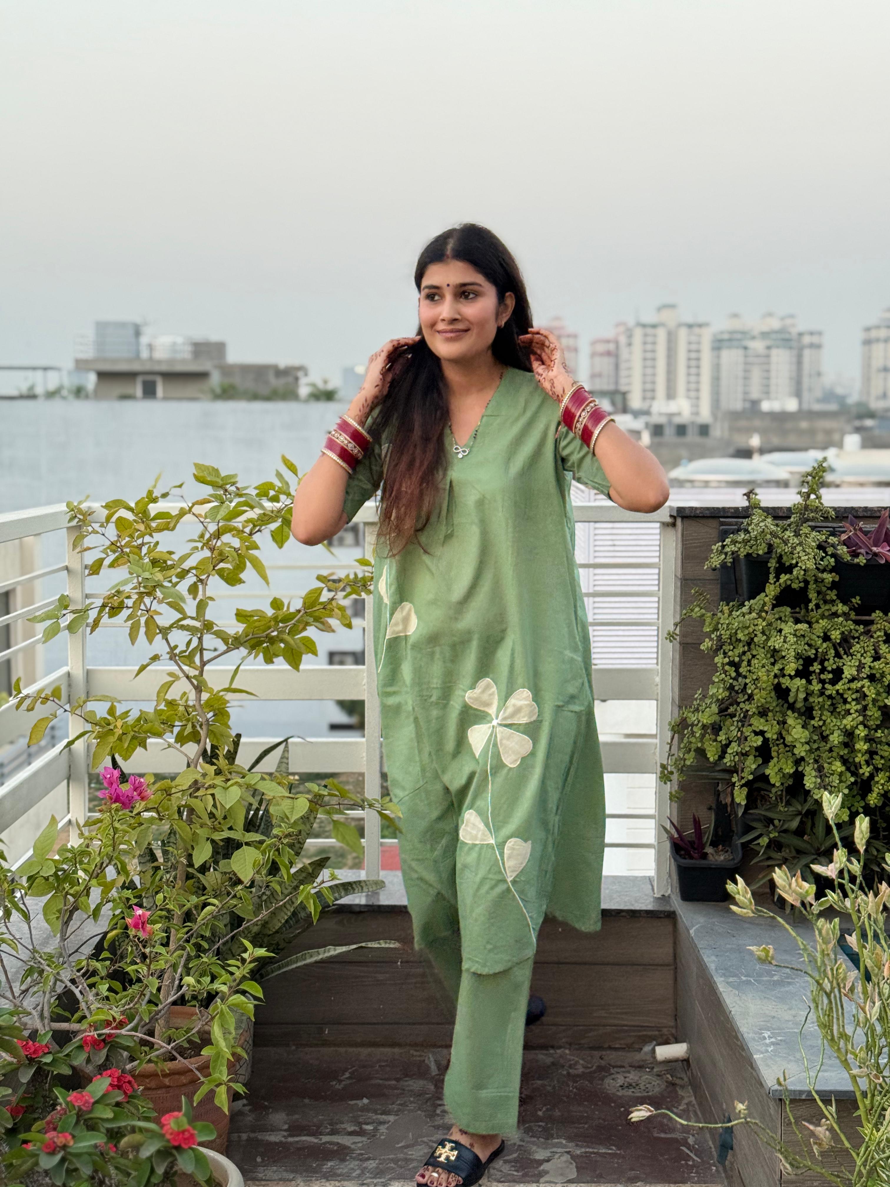 Mint Bliss Cotton Co-ord Set